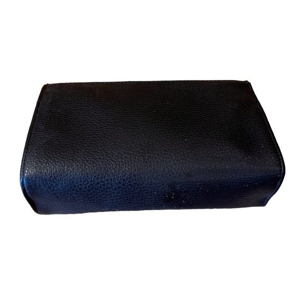 Esprit Black Bag Zippered Pouch Pebbled Faux Leather. Interior pockets - Picture 3 of 4